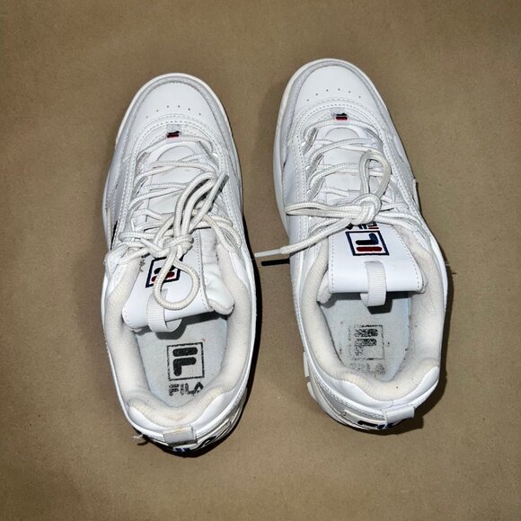 FILA DISRUPTOR II PREMIUM Women's Sneakers White 8.5 - Picture 7 of 9
